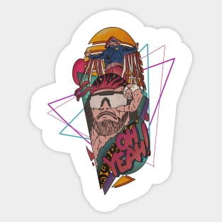 Oh yeah macho man Sticker